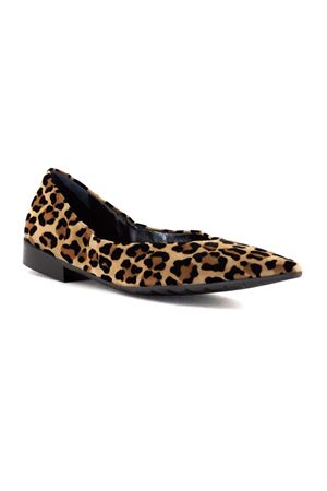 Leopard print calf hair ballerina shoes MARA BINI | V427CUOIO